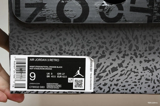 Rep TBkick Air 3 Jordan 